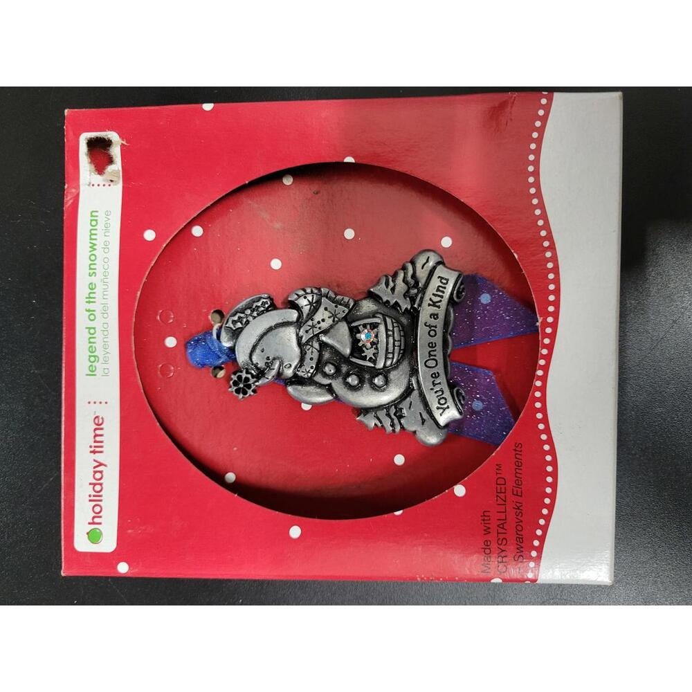 Legend of the Snowman Swarovski Crystal Ornament